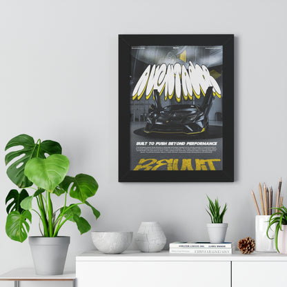 Aventador Framed Vertical Poster