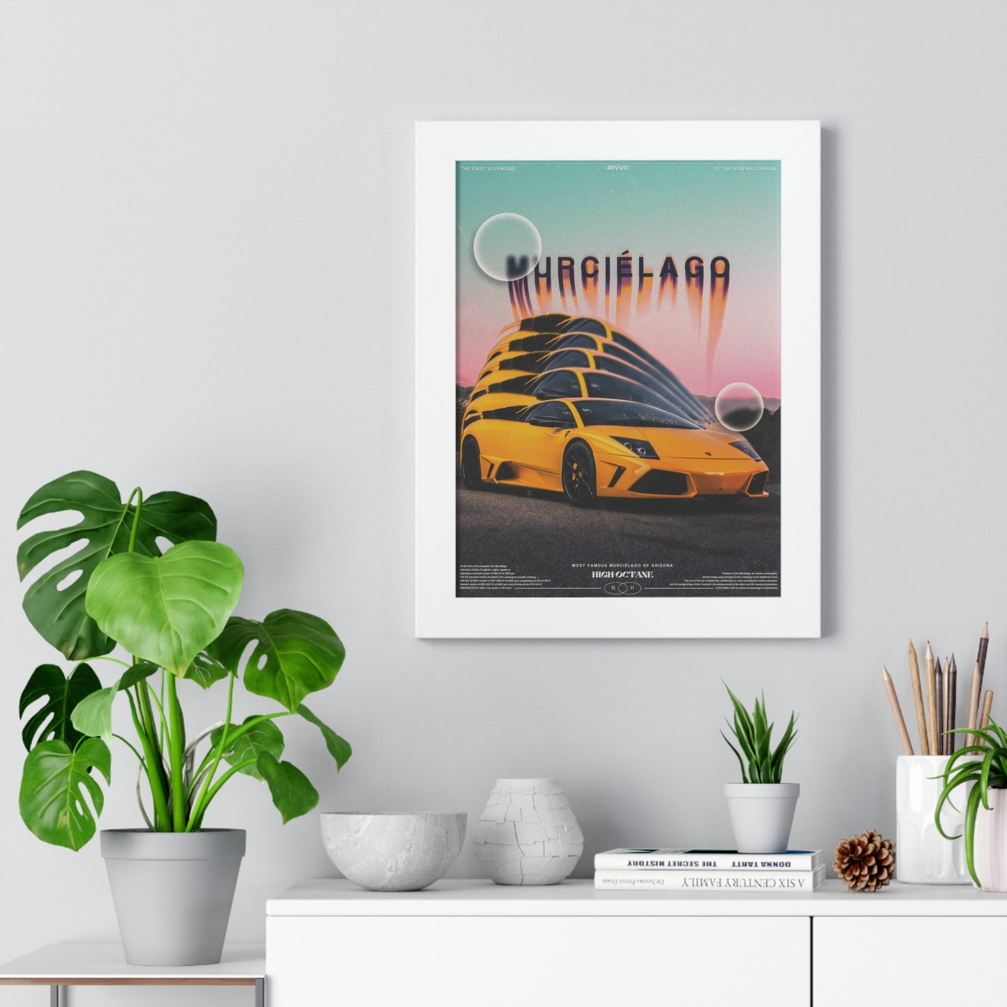 Murciélago Framed Vertical Poster (ft. @high_octane_photograpy)