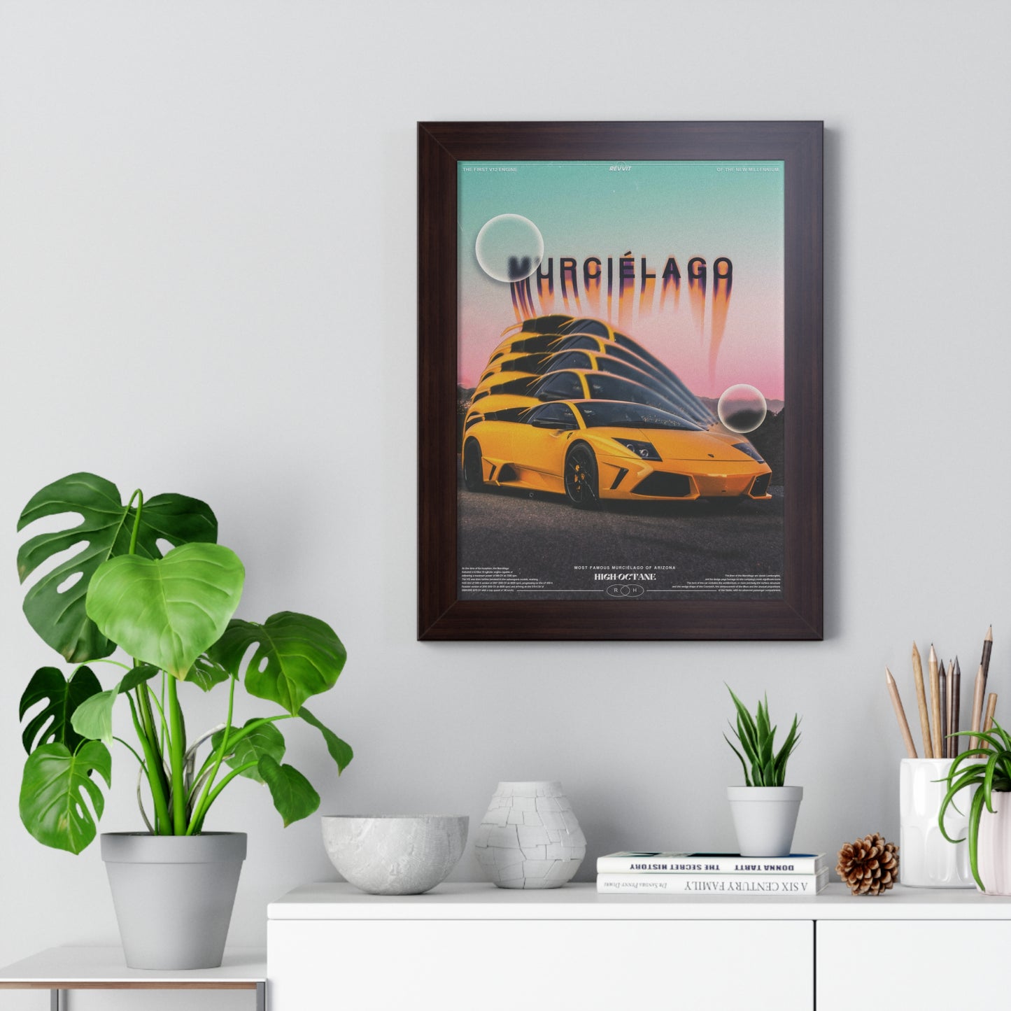 Murciélago Framed Vertical Poster (ft. @high_octane_photograpy)