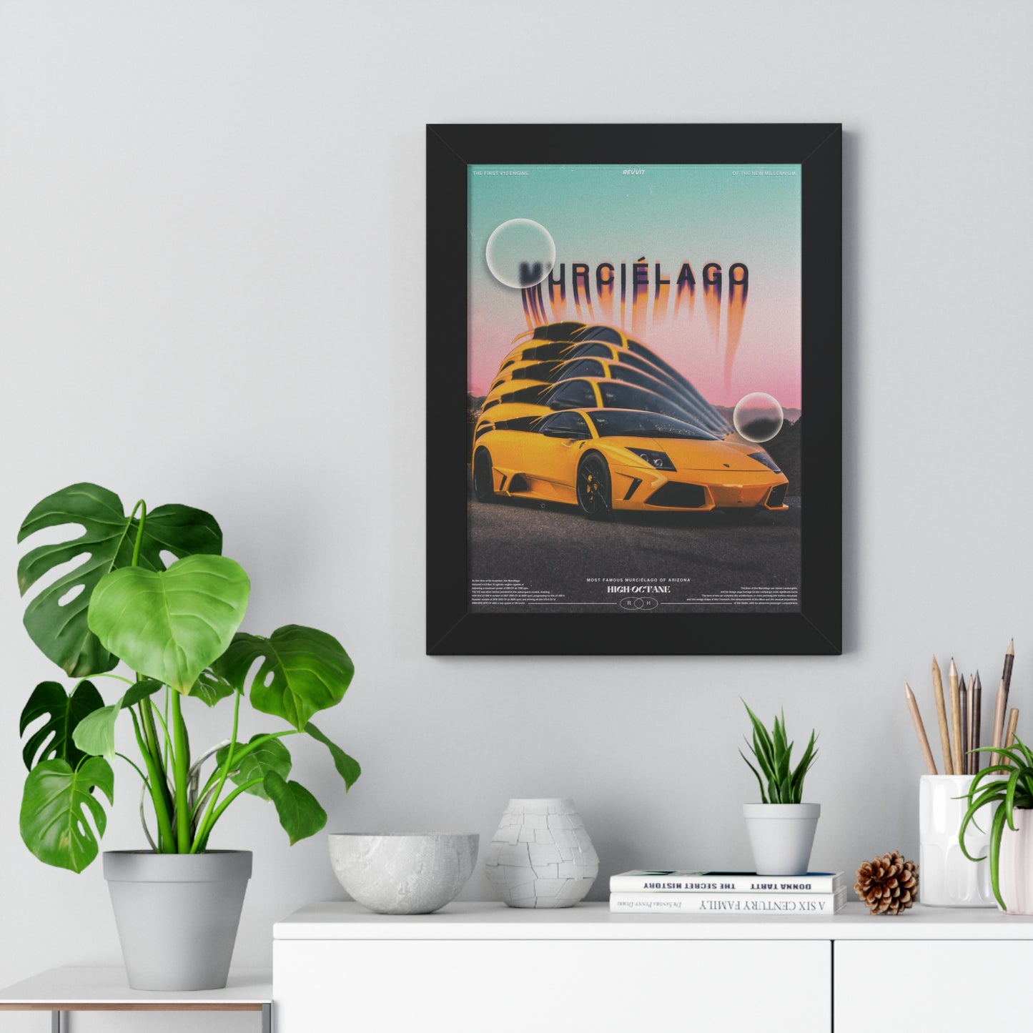 Murciélago Framed Vertical Poster (ft. @high_octane_photograpy)