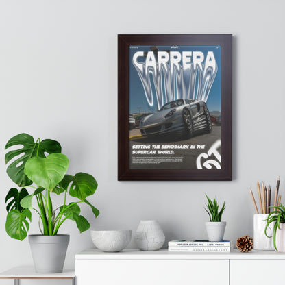 Carrera GT Framed Vertical Poster