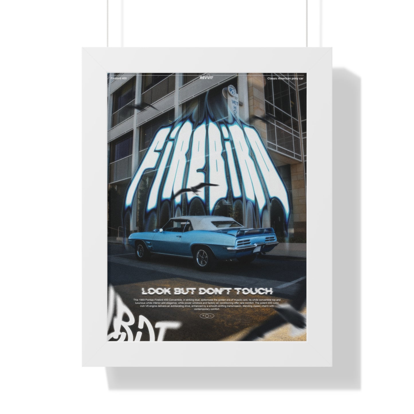 Firebird Framed Vertical Poster (ft. @lbdtindustries)